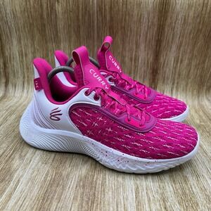 Under Armour Curry Flow 9 Men's Size 7.5 Team Basketball Shoes Pink 3025631-600
